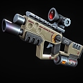 Science Fiction Gun Cyberpunk Gun Gun Laser Gun High-tech Gun Future Gun Game Gun Low Face Number Low Model Simple Model Times Film and Television Level Realism 3d model