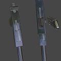 Two Classic Metal Pistols With Vintage Design And Detailed Grips