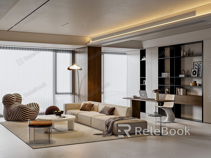 modern living room model