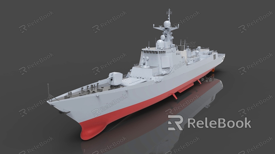 052D destroyer warship model