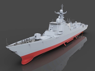 052D destroyer warship model