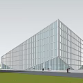 Modern Library Architecture Library 3d model