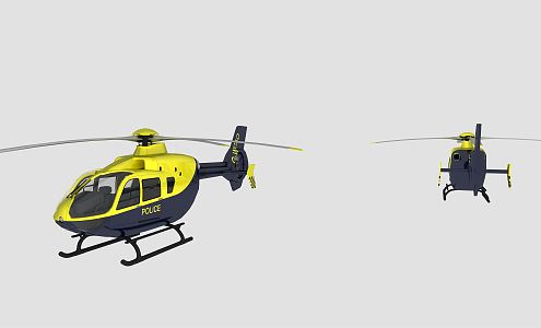 Modern Helicopter Small Helicopter 3d model