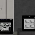 Haier Kitchen Appliances Dish Sterilizers With Glass Door In Modern Poliform Kitchen Design
