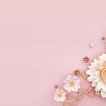 Modern Flower Language Background 3d model