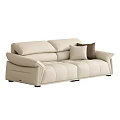 Modern Beige Sofa Set Design Featuring Sectional Sofa Armchair And Decorative Pillows