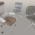Modern Office Chairs With Mesh Padded And Upholstered Designs In Neutral Tones