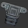 Vintage ENTACONFORT Camera With Metal Body And Classic Lens As Electronic Device
