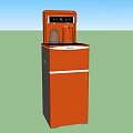 Modern Standing Water Dispensers With Red And Black Design And Digital