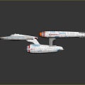 Modern Spaceship Spacecraft Spacecraft 3d model