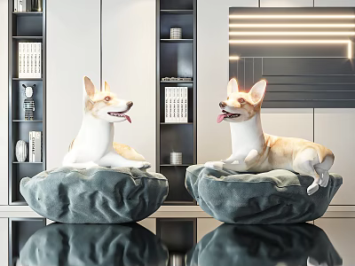 Colorful Reptile Lizard In Natural Terrarium With Rocks And Green Plants 3d model