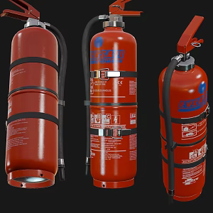 Modern fire extinguisher 3d model