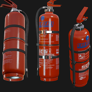 Modern fire extinguisher 3d model