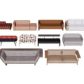 Diverse Sofa Combination With Various Styles Colors Sizes And Modern Designs 3d model