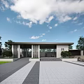 Modern Gate Residential Area Gate 3d model