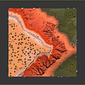 3D Layered Garden Landscape Model With Colorful Terrain And Vegetation Zones