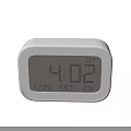 White Digital Clock Showing Time 402 Friday Date And 23 Percentage OFF Status