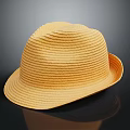 Modern Hat Straw Hat 3d model