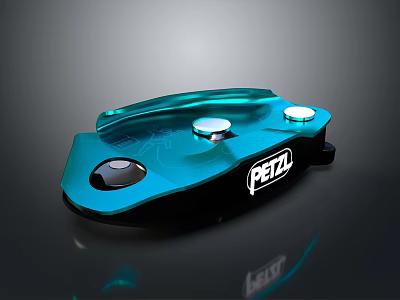 Sleek Blue PETAL Device With Circular Buttons And Modern Controller Design 3d model