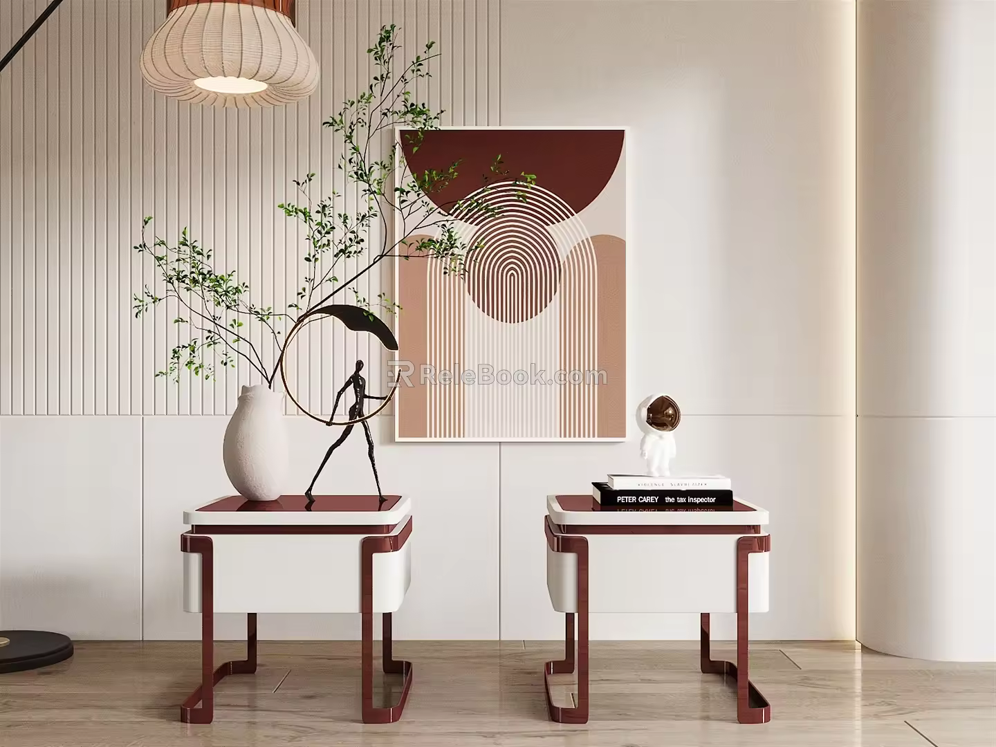 Modern bedside table 3d model