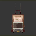Cartoon Style Ramen Food Truck With Themed Decorations
