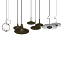 Modern chandelier combination 3d model