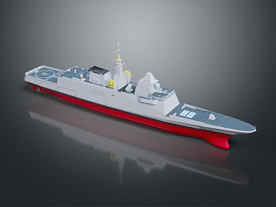 Modern Warship Ship Warship 3d model