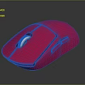Modern Pink Wireless Computer Mouse With Ergonomic Design And Smooth Surface Grip 3d model