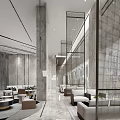 Modern Reception Area Sales Office Sales Center Marketing Center Negotiation Area Rest Area Water Bar Area Front Desk Club Center 3d model