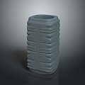 Liangzhu Jade Cong Pillar Stone Pillar Old Stone Pillar Roman Pillar Roman Pillar Classical Stone Pillar 3d model