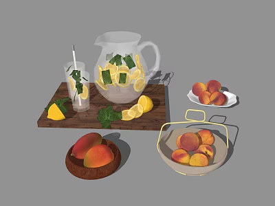 Modern fruit 3d model