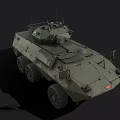 Armored Functional Military Vehicle With Wheeled Design Tactical Equipment And Armor Protection