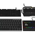 Different Computer Keyboards with Mechanical Backlit RGB and Ultra Thin Designs