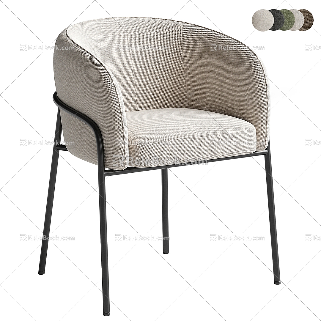 Modern La Redoute single chair 3d model