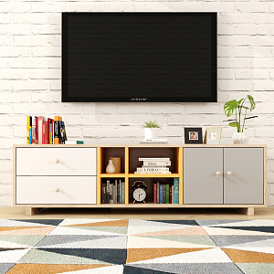 Nordic TV cabinet 3d model