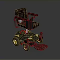 Industrial Equipment Electric Wheelchair With Ergonomic Seat Armrests And Battery Powered Wheels