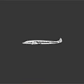 Detailed White Airplane Model With Titanic Text Clear Wing Tail Structure And Black Reflective Background