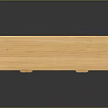Wooden Sideboard with Minimalist Design Featuring Cabinets and Drawers on Slim Legs