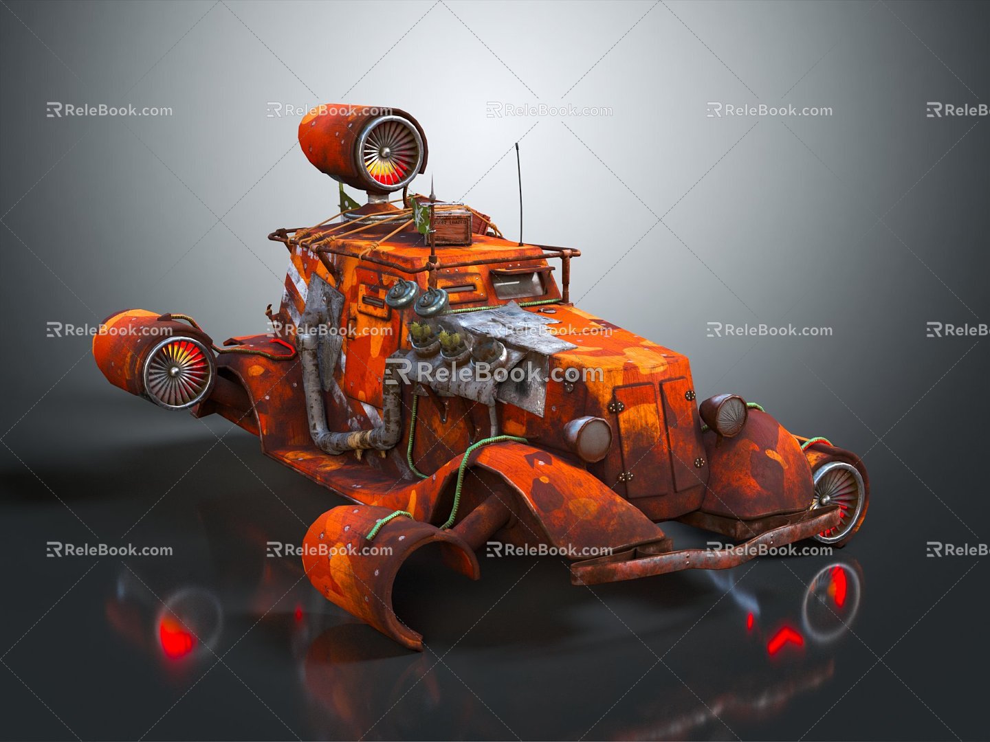 Industrial LOFT car futuristic car sci-fi car 3d model