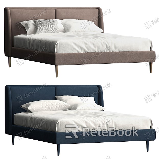 double bed bedroom furniture bedside table bed model