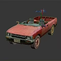 Industrial LOFT Armed Vehicle Homemade Armed Vehicle Pickup Chariot Modified Chariot Modified Chariot 3d model