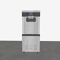 Commercial Three Flavor Ice Cream Machine with Stainless Steel Body and Control Panel