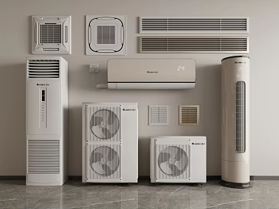 modern air conditioning 3d model