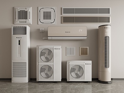 modern air conditioning 3d model