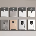 Multiple Household Appliances In Various Colors And Designs Displayed On Shelf