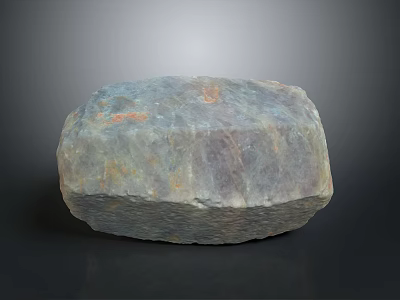 Natural Decorative Stone With Irregular Shape Multicolor Surface And Rough Texture For Home Interior Design 3d model