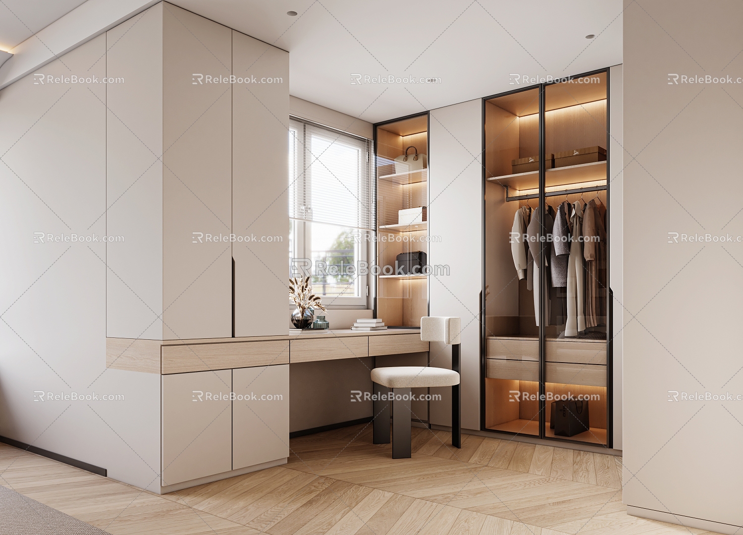 Modern Cloakroom 3d model