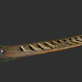 Traditional Wooden Boat With Long Hull And Wooden Seats Classic Design For Water Use