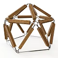 Sturdy Wooden And Metal Geometric Fitness Training Frame For Climbing And Strength Exercises