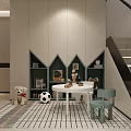 Modern Basement Interior Design With Large TV Sofa Coffee Table And Wooden Accents